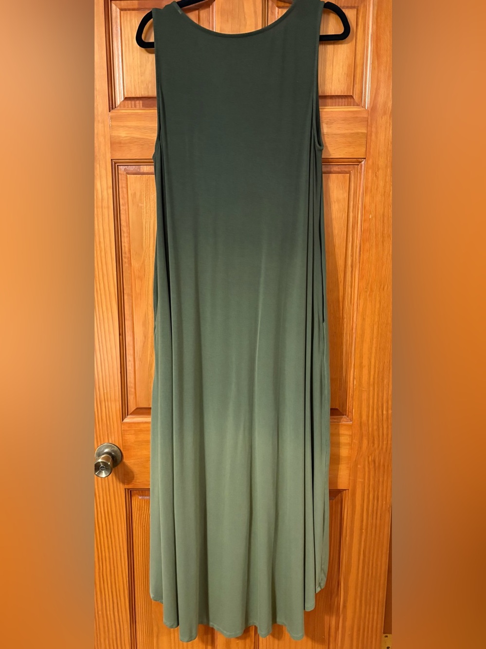 Torrid Super Soft High Low Green Ombré Swing Dress, 2X - Picture 2 of 8